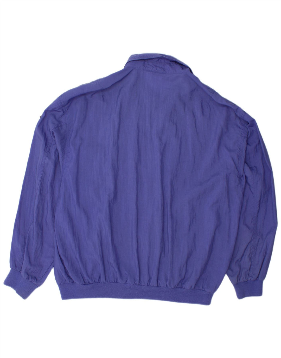 VINTAGE Mens Bomber Jacket IT 56 3XL Purple Polyamide