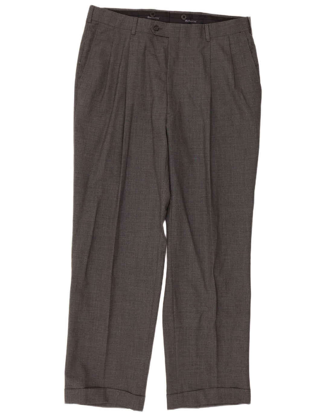 Burberrys Mens Pegged Suit Trousers W36 L31 Grey