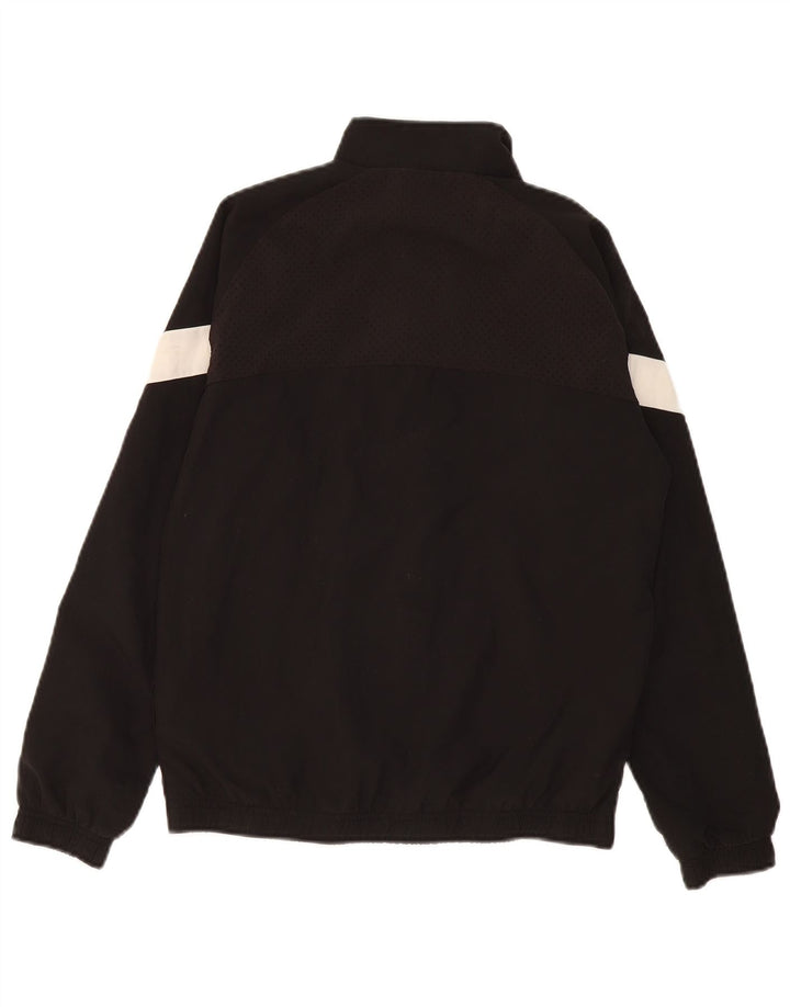 PUMA Boys Tracksuit Top Jacket 13-14 Years Black Colourblock Polyester