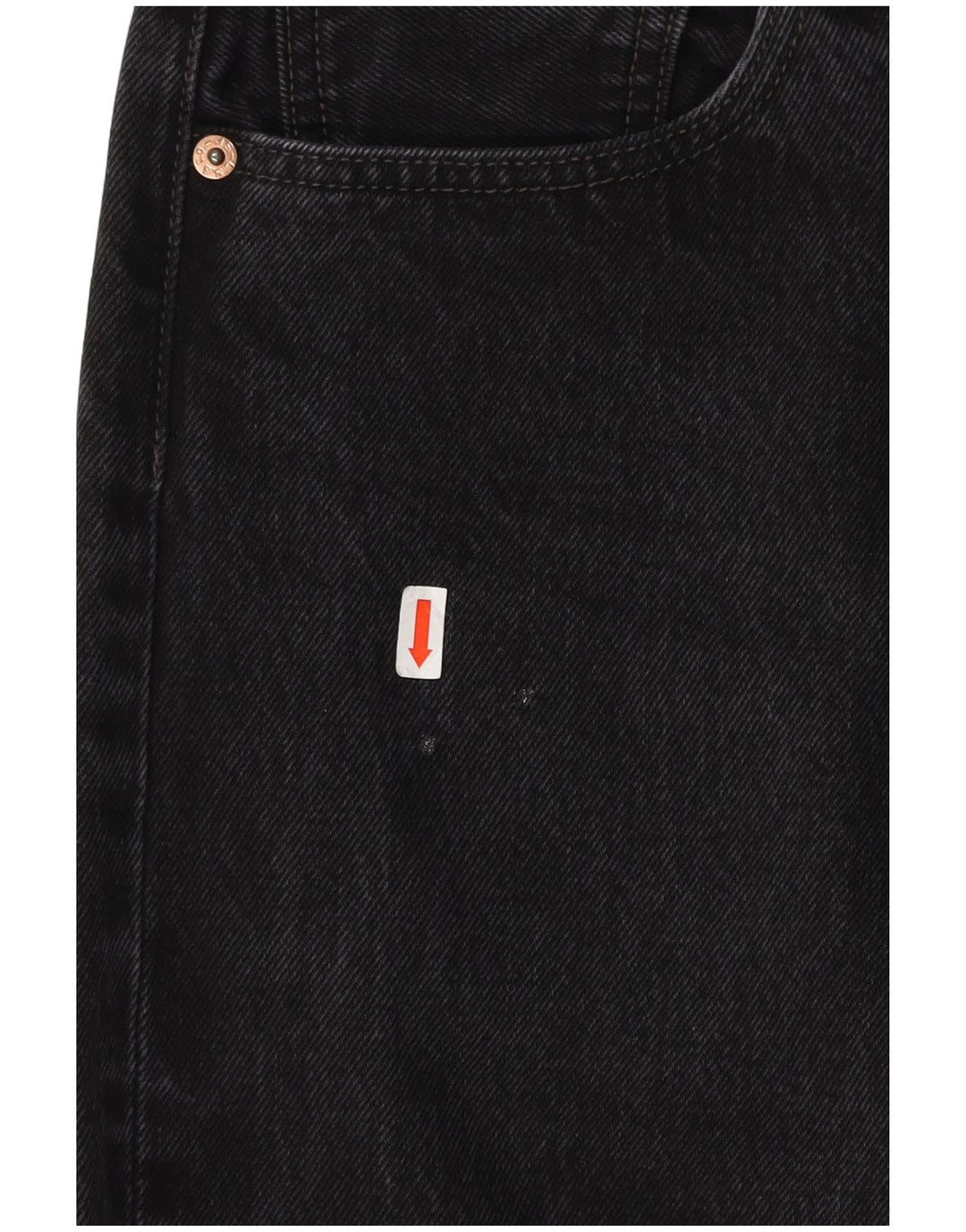 LEVI'S Mens 501 Straight Jeans W32 L30 Black Cotton