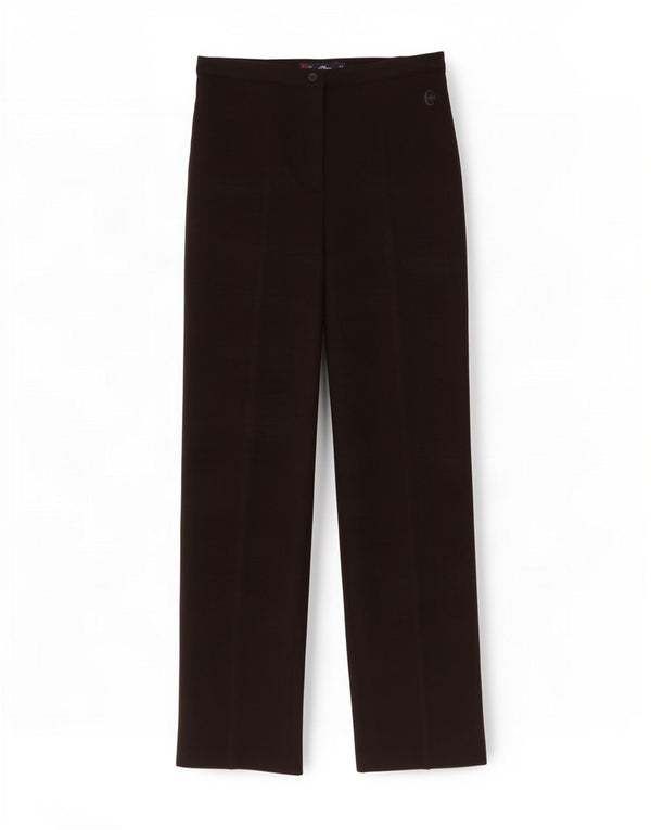 Conte of Florence Womens Casual Trousers IT 42 Medium W28 L31 Black