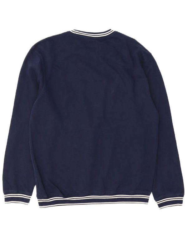 Gap Mens Graphic Sweatshirt Jumper Small Navy Blue Cotton