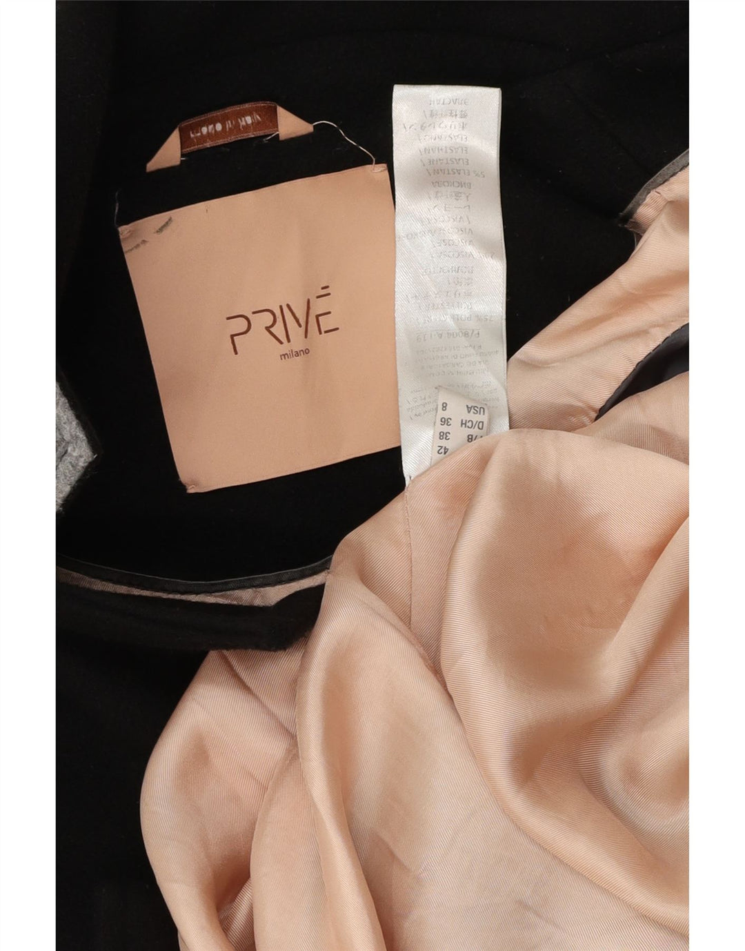 Prive Womens Open Oversized Overcoat IT 42 Medium Black