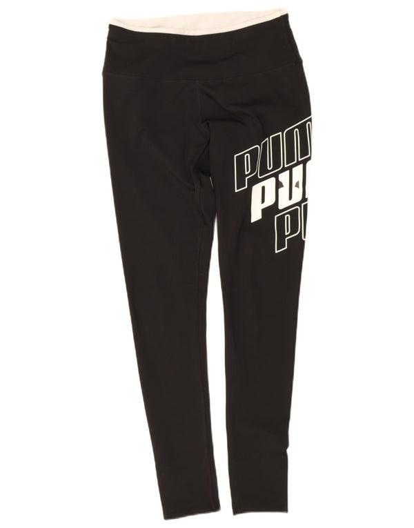 Nike Womens Graphic Leggings UK 8 Small  Black