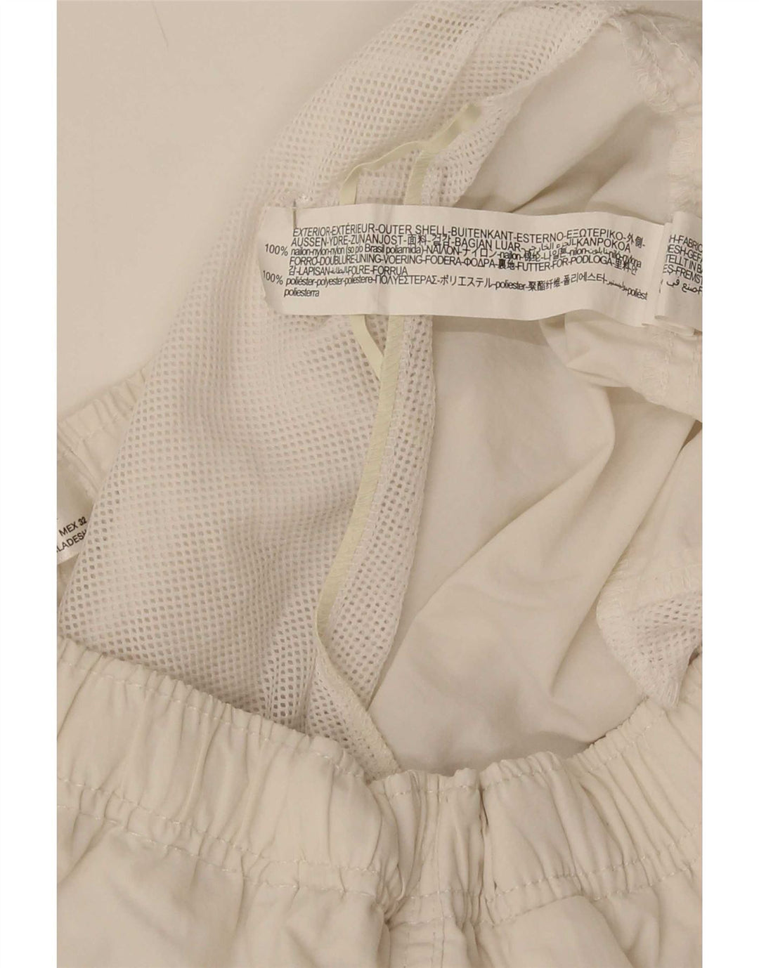 Zara Mens Swimming Shorts Large White Polyester