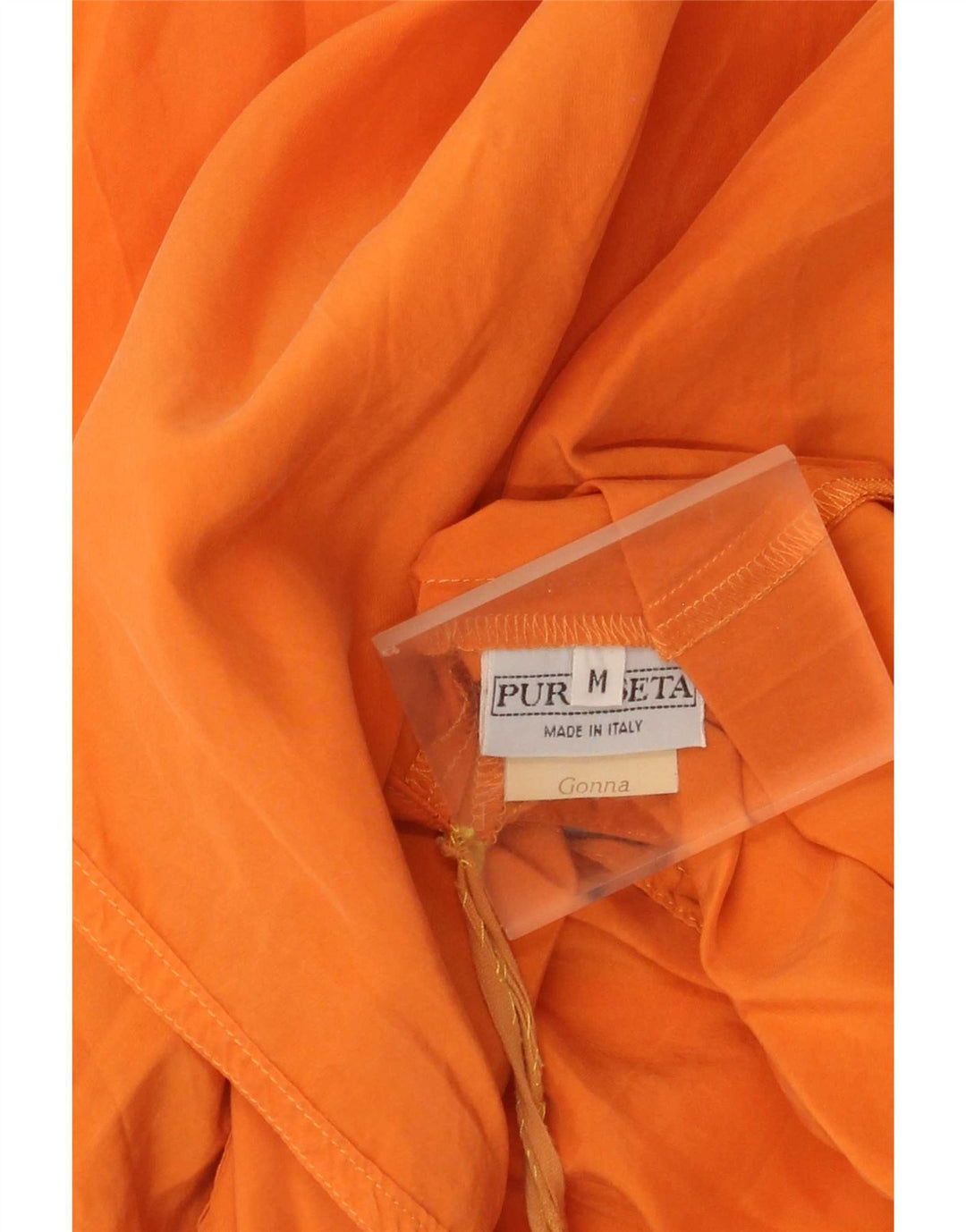 Vintage Womens Wrap Skirt Medium W28 Orange Silk