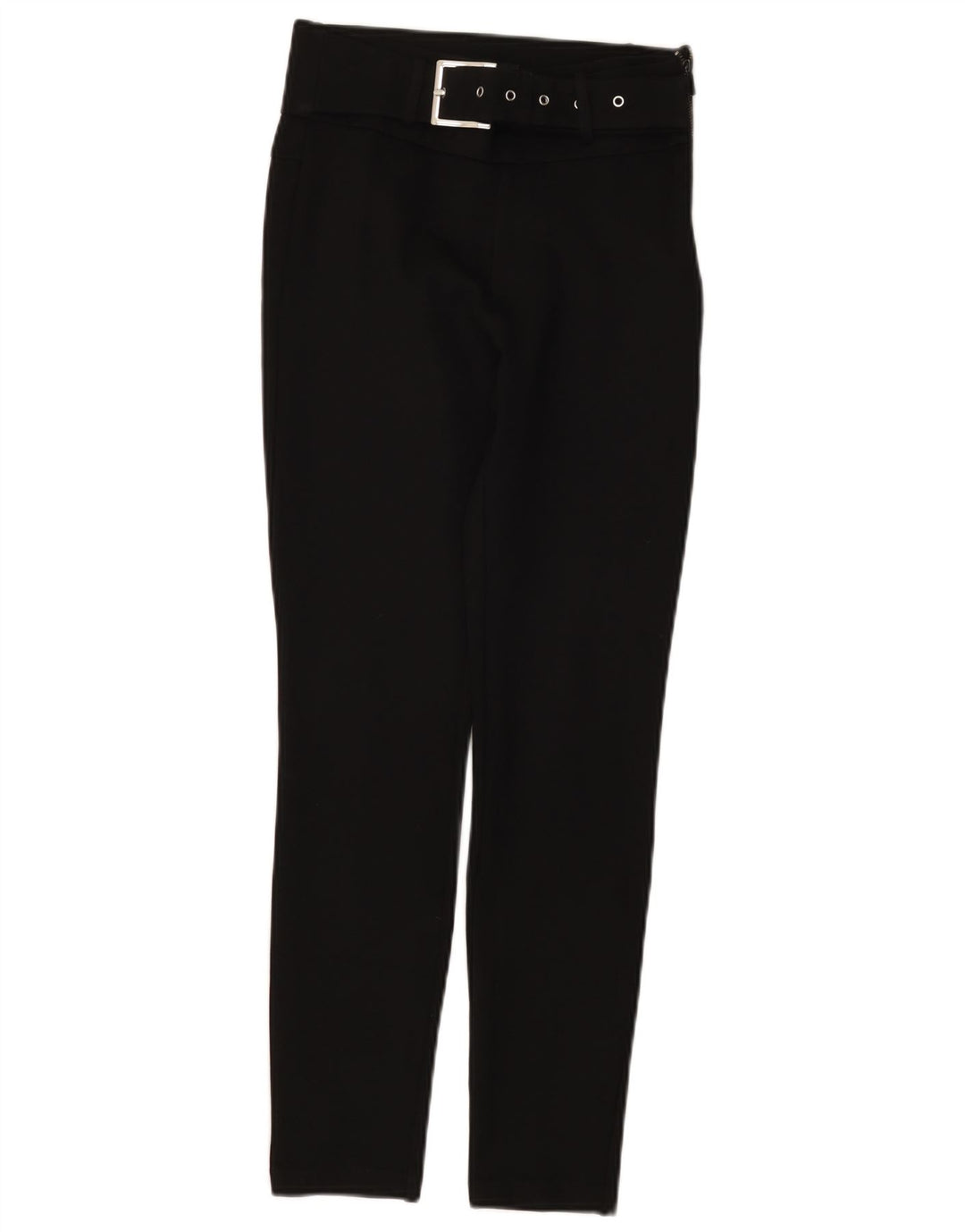 ZARA Womens Slim Chino Trousers Small W26 L27 Black