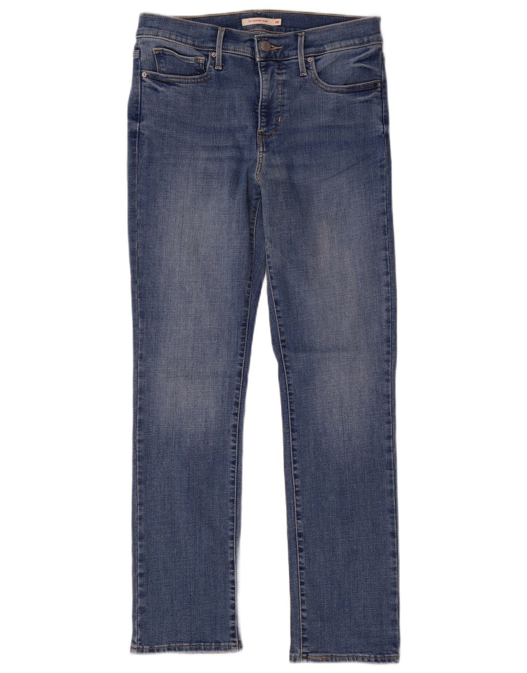 Levi's Womens 312 Shaping Slim Jeans W30 L30 Blue Cotton
