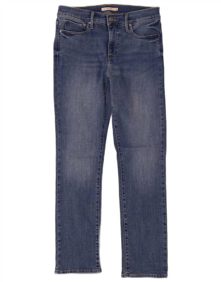 Levi's Womens 312 Shaping Slim Jeans W30 L30 Blue Cotton
