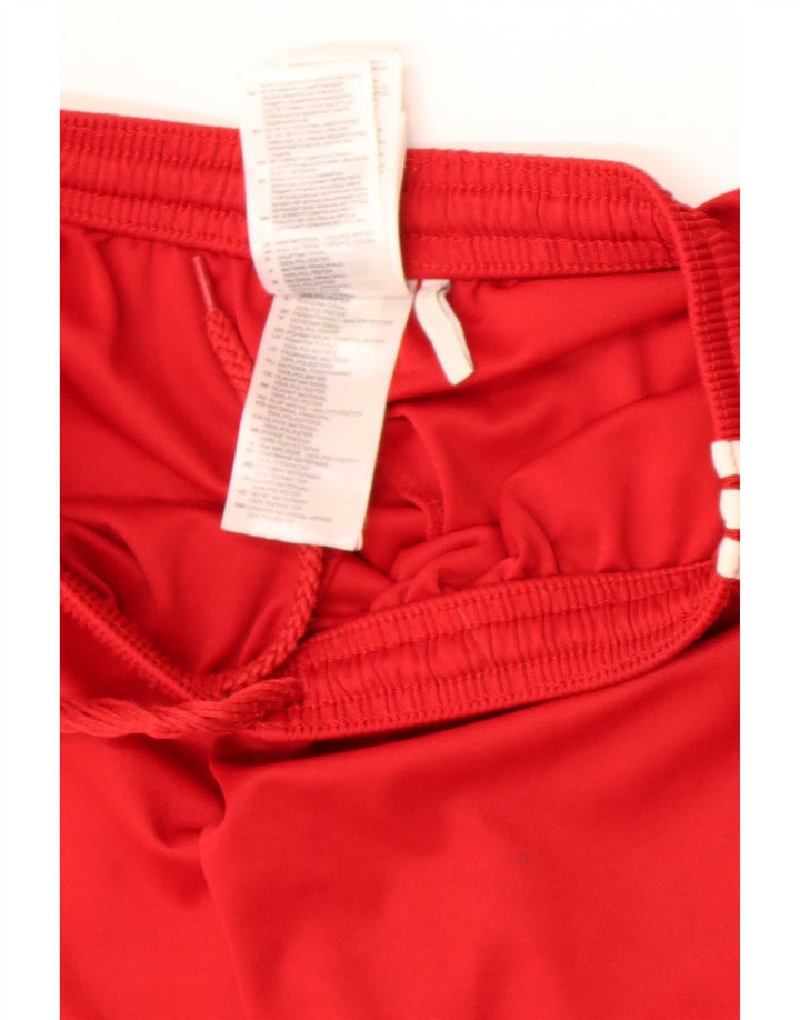 Adidas Mens Climalite Sport Shorts Small Red Polyester