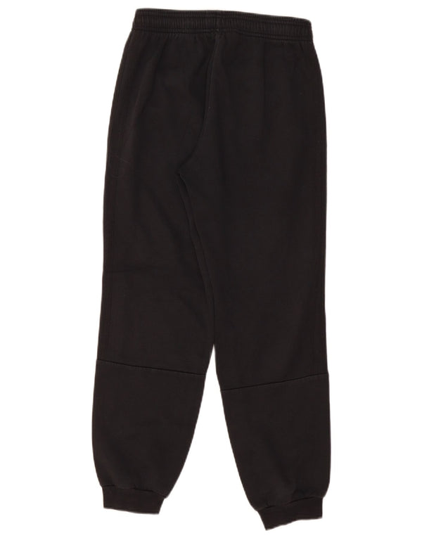 ADIDAS Boys Tracksuit Trousers Joggers 11-12 Years Black Cotton