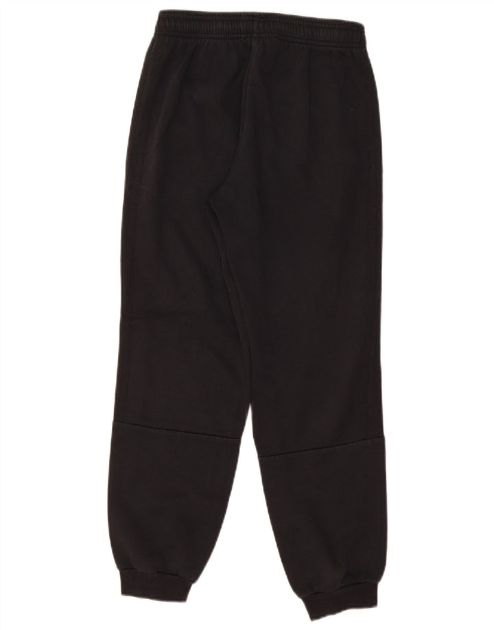 ADIDAS Boys Tracksuit Trousers Joggers 11-12 Years Black Cotton