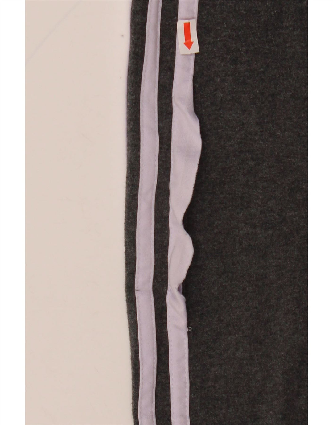 ADIDAS Womens Leggings UK 12 Medium  Grey Cotton