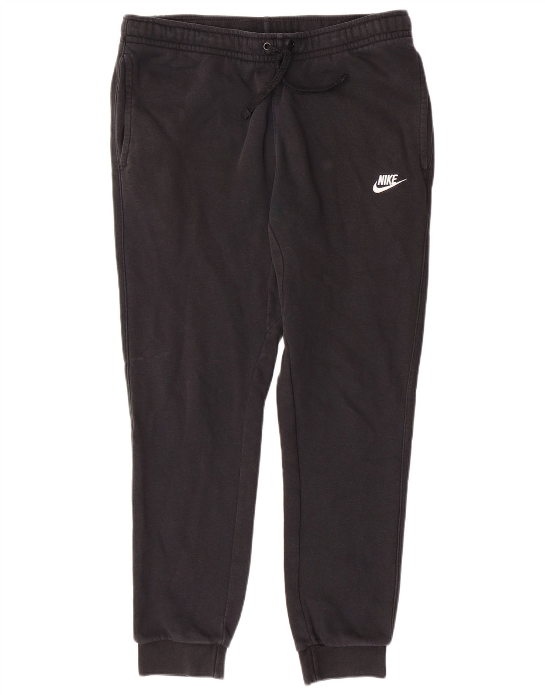 NIKE Mens Tracksuit Trousers Joggers Medium Black Cotton