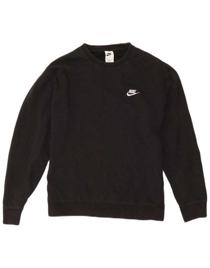 Nike Mens Sweatshirt Jumper Medium Black Cotton