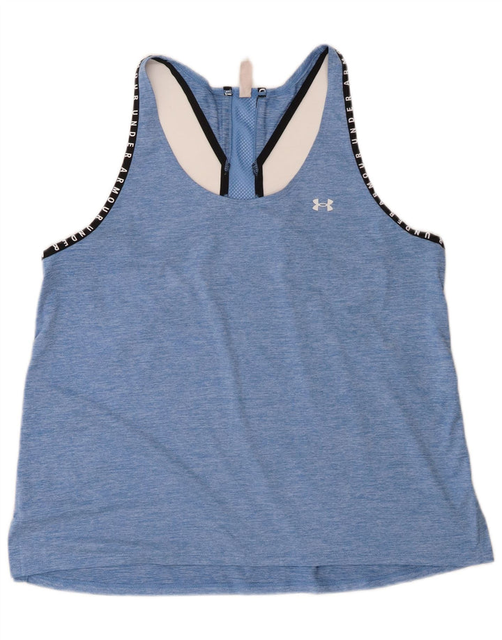 Under Armour Womens Graphic Vest Top UK 18 XL Blue