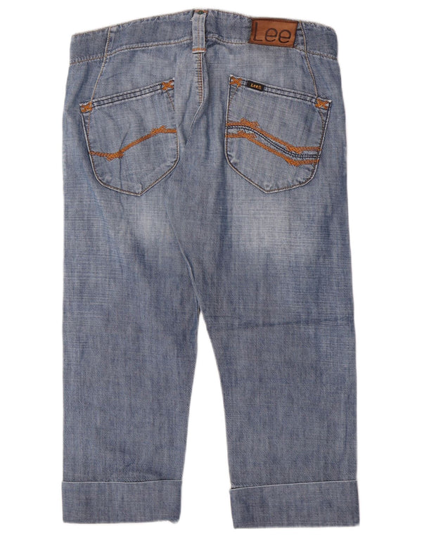 Lee Womens Key West Capri Jeans W29 L21 Blue Cotton