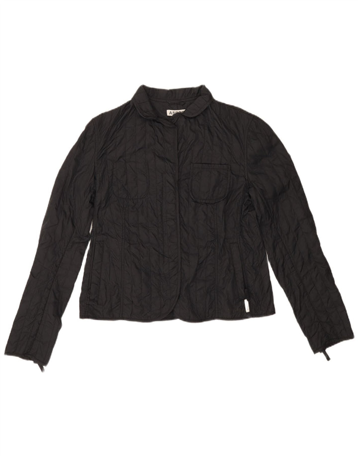 ASPESI Womens Padded Jacket UK 18 XL Black Polyamide