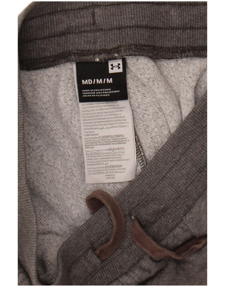 Under Armour Mens Tracksuit Trousers Joggers Medium  Grey Cotton