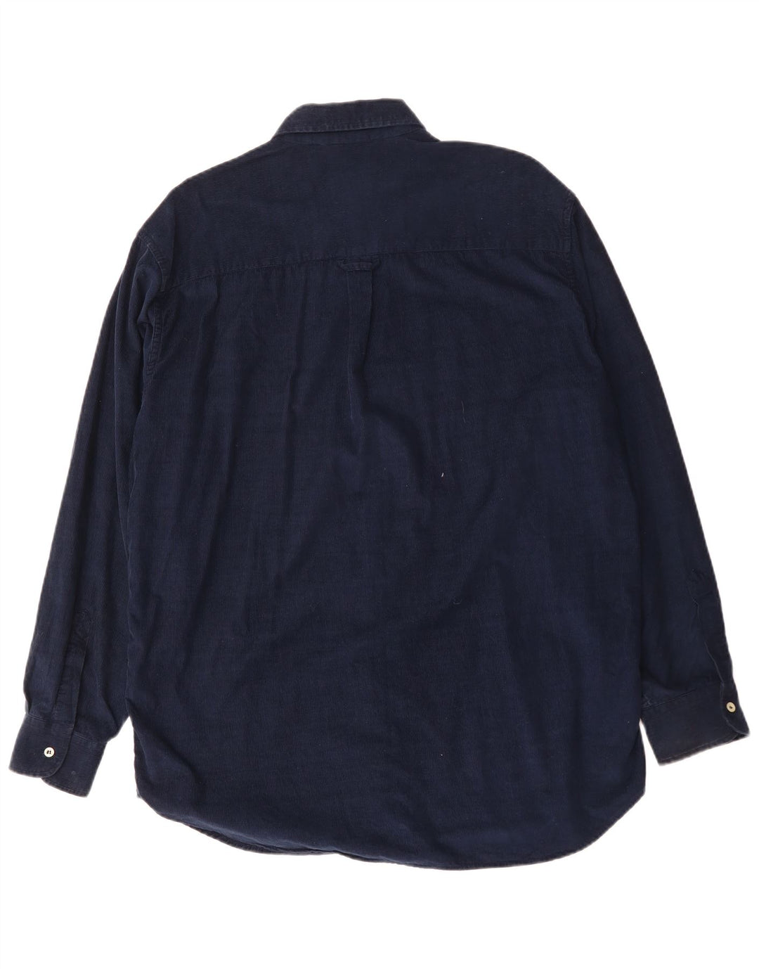 CARRERA Mens Corduroy Shirt Size 41/42 Large Navy Blue Cotton