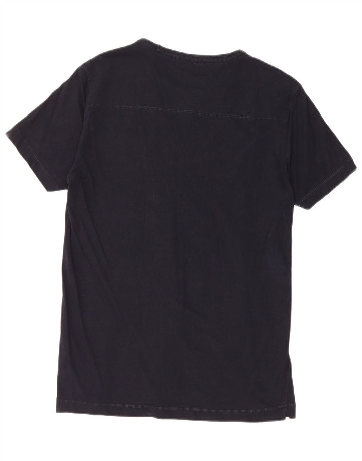 French Connection Mens T-Shirt Top Small Black Cotton