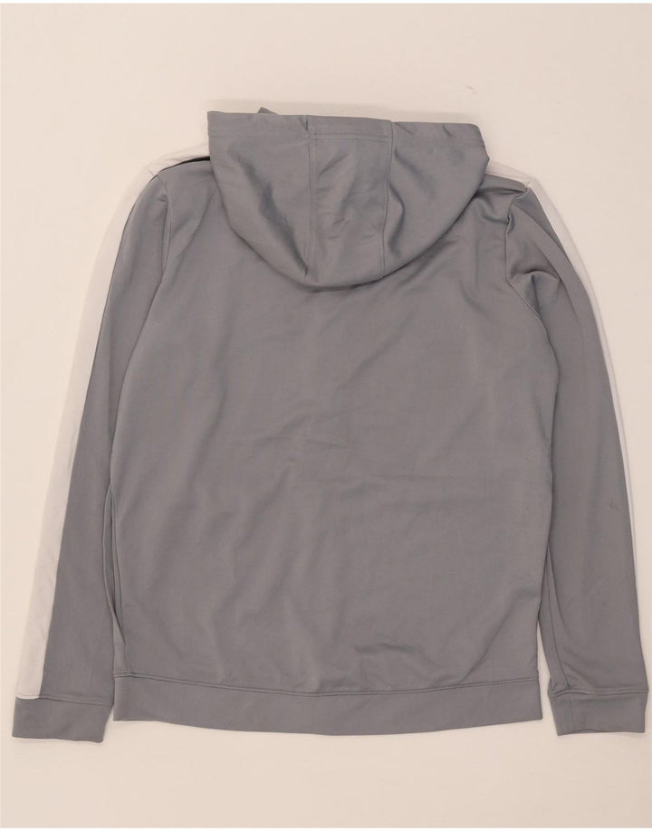 Under Armour Mens Zip Hoodie Sweater Medium Grey Colourblock Polyester