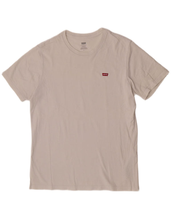 Levi's Mens T-Shirt Top Medium Beige Cotton