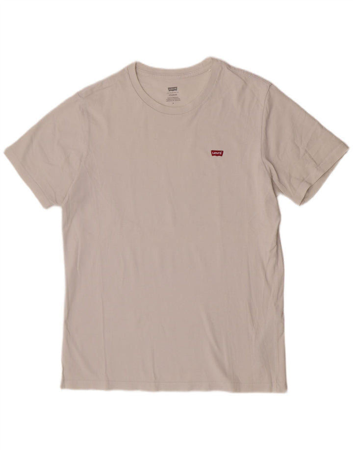 Levi's Mens T-Shirt Top Medium Beige Cotton