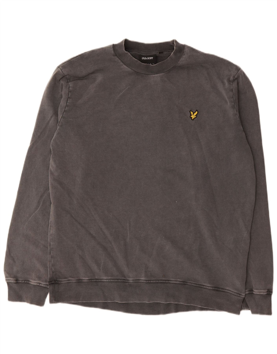Lyle & Scott Mens Sweatshirt Jumper Large Grey Cotton