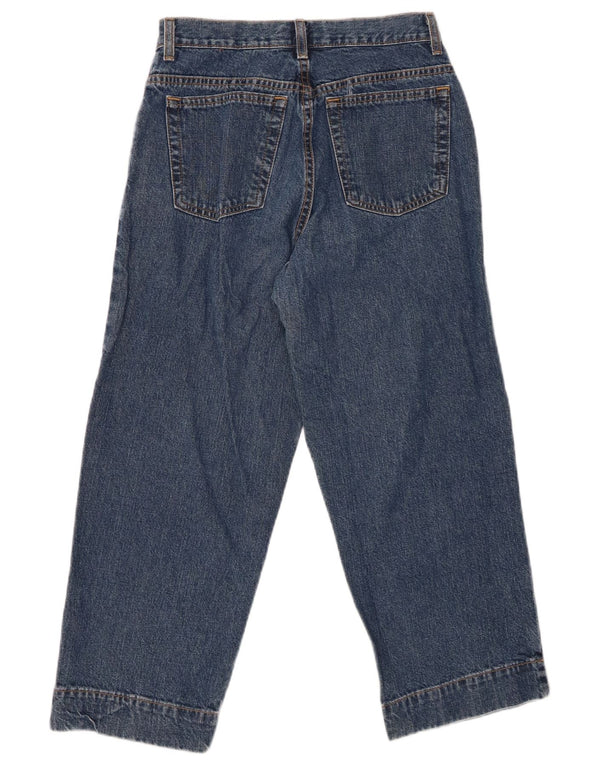 Eddie Bauer Womens High Waist Cropped Jeans US 4 Small W24 L23 Blue Cotton