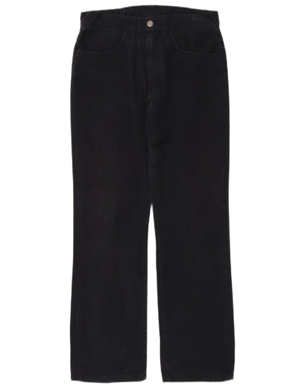 Lacoste Mens Straight Casual Trousers W30 L30 Navy Blue Cotton