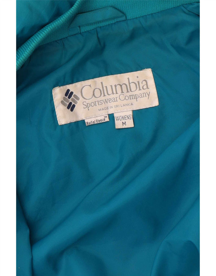 Columbia Womens Oversized Windbreaker Jacket UK 14 Medium Black Colourblock