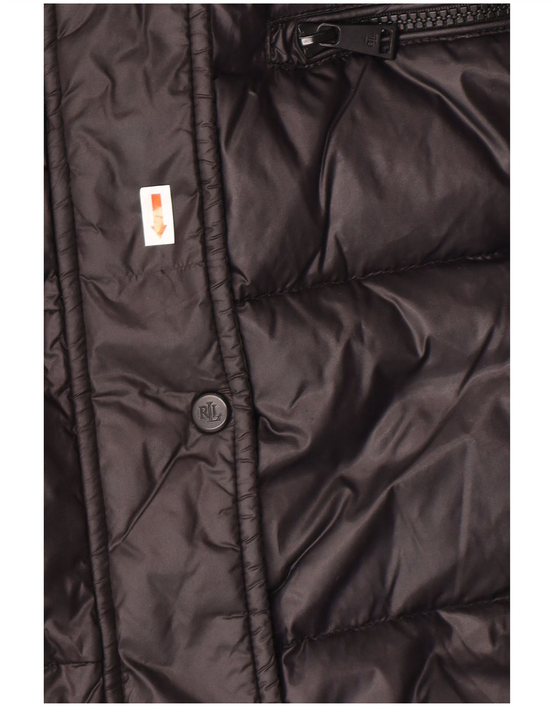 POLO RALPH LAUREN Womens Hooded Padded Coat UK 6 XS Black Nylon Winter