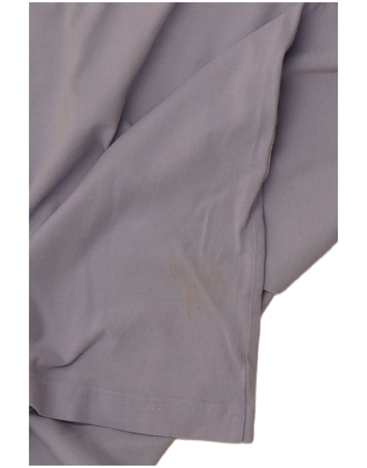 ADIDAS Girls Graphic T-Shirt Top 13-14 Years Blue Cotton