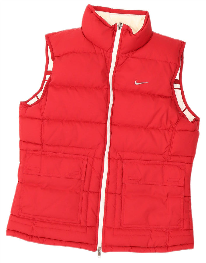 Nike Womens Reversible Padded Gilet UK 14/16 Large White Polyester