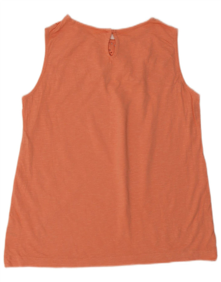 M&Co Womens Vest Top UK 10 Small Pink Cotton