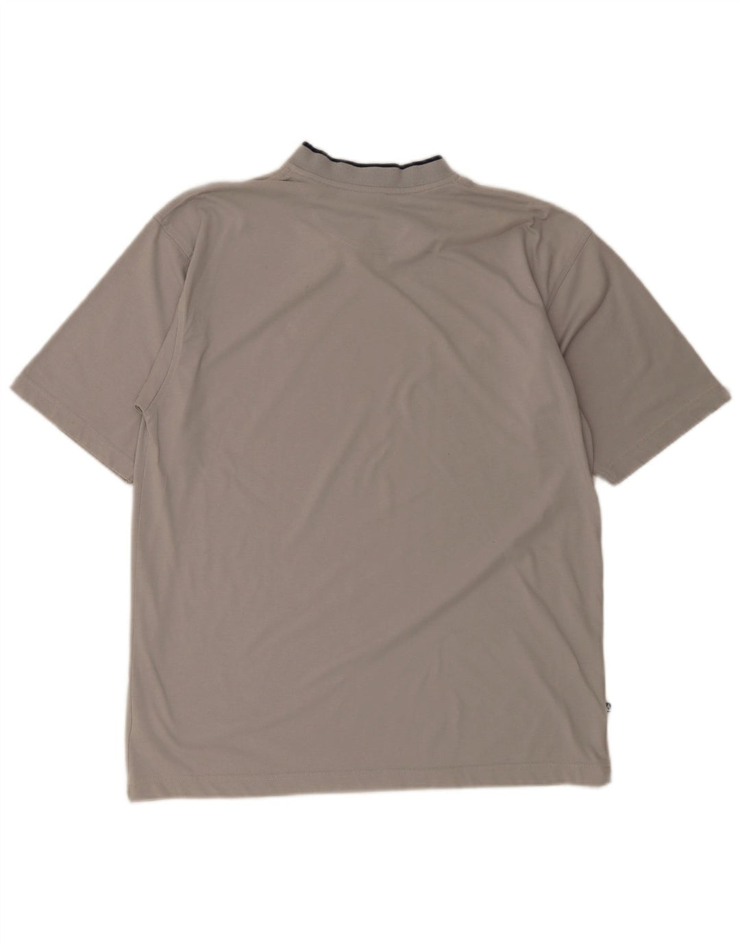 Le Coq Sportif Mens T-Shirt Top Large Grey Polyester