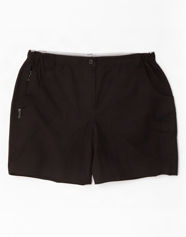 Mountain Warehouse Womens Cargo Shorts UK 16 Large W34 Black Polyester
