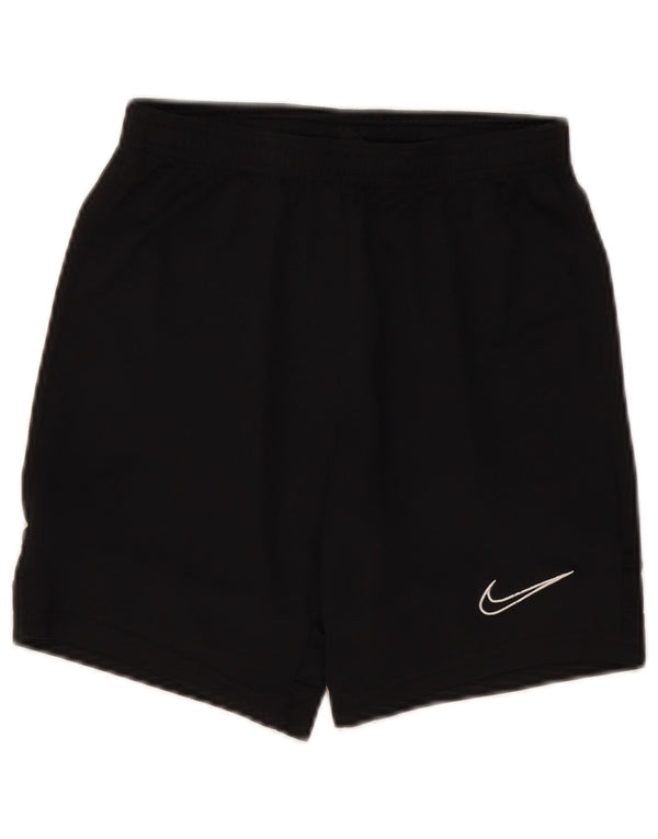 NIKE Boys Dri Fit Sport Shorts 10-11 Years Medium Black Polyester