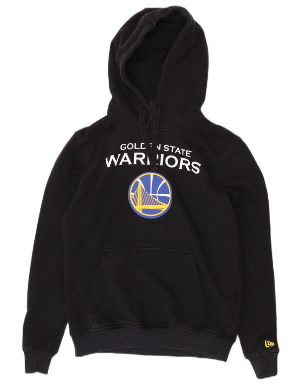 NEW ERA Mens Golden State Warriors Graphic Hoodie Jumper Small Black