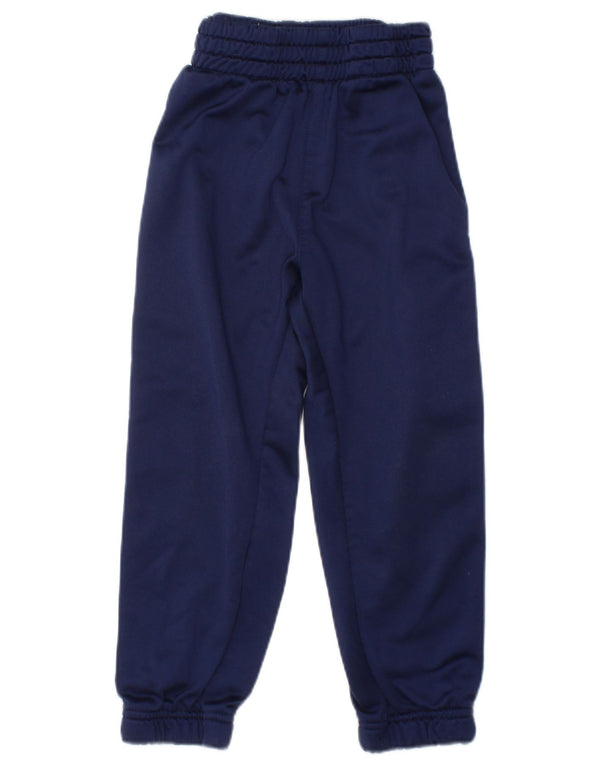 NIKE Boys Tracksuit Trousers Joggers 2-3 Years  Navy Blue Colourblock