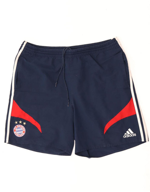 Adidas Mens FC Bayern Munchen Sport Shorts XL Navy Blue Colourblock