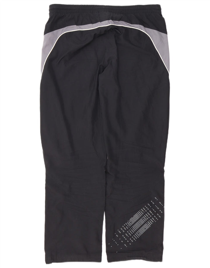 ADIDAS Mens Tracksuit Trousers Large  Black Colourblock Polyester