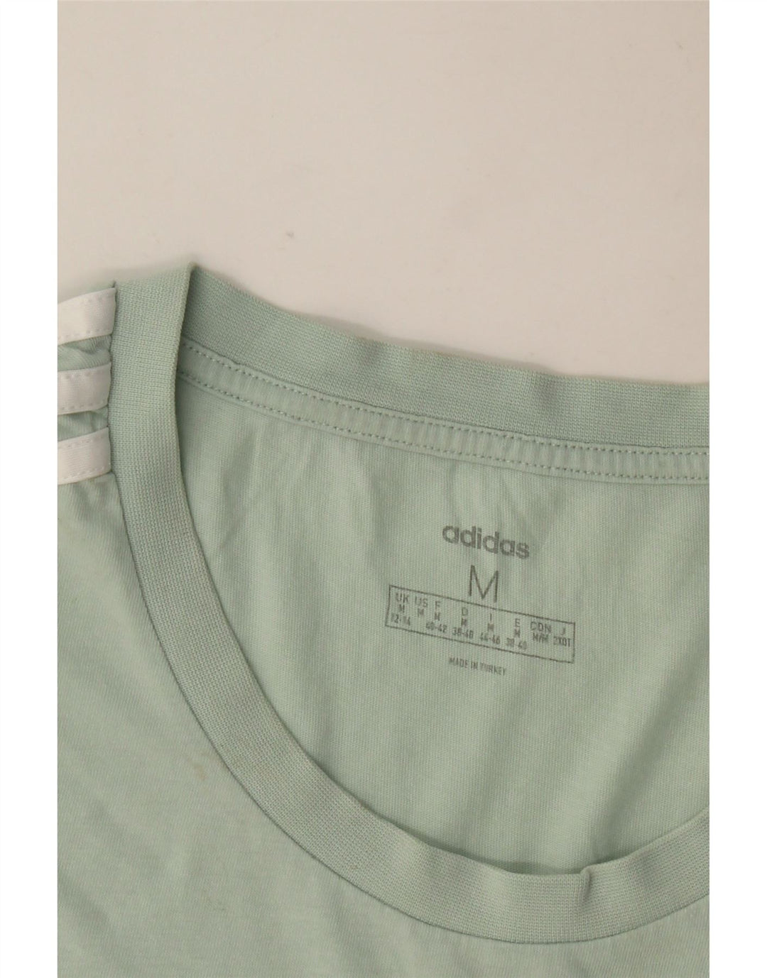 Adidas Womens T-Shirt Top UK 12/14 Medium Green