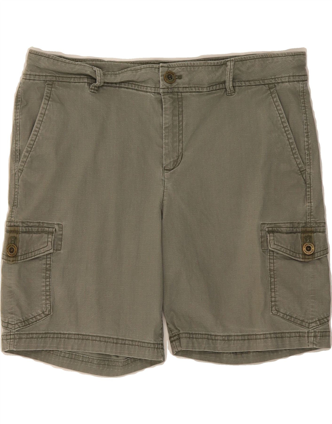 EDDIE BAUER Womens Cargo Shorts US 12 Large W34  Grey Cotton Vintage Eddie Bauer and Second-Hand Eddie Bauer from Messina Hembry 