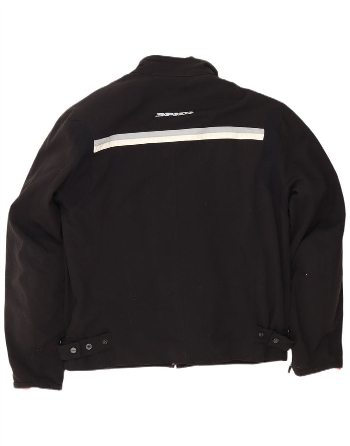 Spidi Mens Racer Jacket UK 40 Large Black Colourblock Polyamide