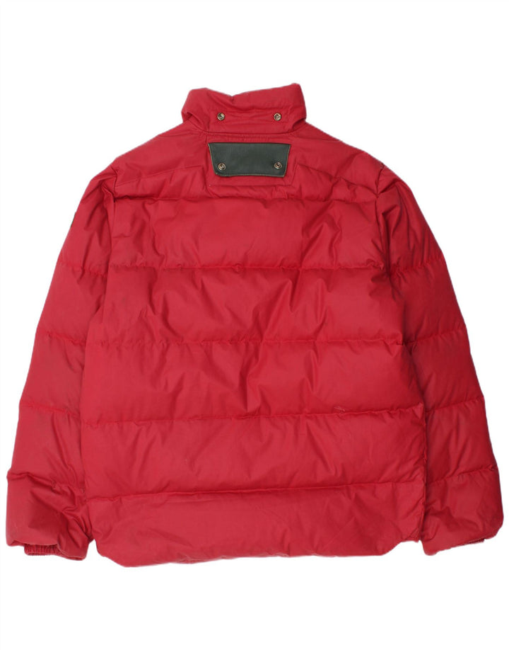 Diesel Mens Padded Jacket UK 42 XL Red Polyester