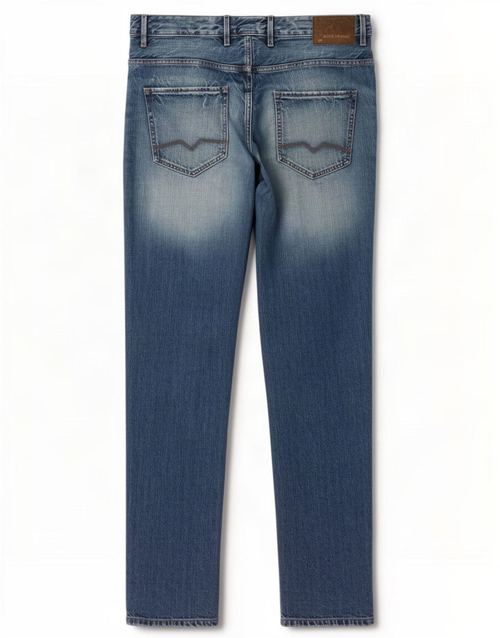 Hugo Boss Mens Slim Jeans W33 L34 Blue Cotton