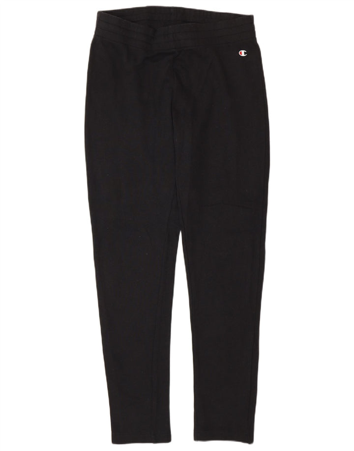 Champion Womens Tracksuit Trousers UK 12 Medium Black Cotton