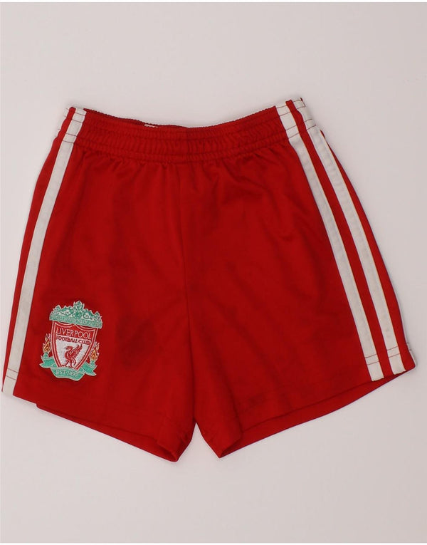 ADIDAS Boys Liverpool Sport Shorts 2-3 Years  Red Polyester